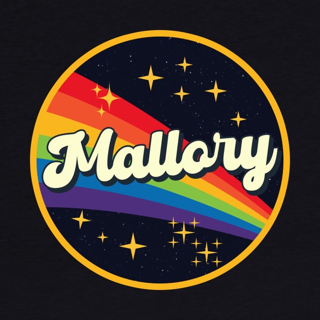 Mallory // Rainbow In Space Vintage Style by LMW Art
